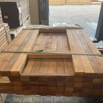 Ca. 64x Angelim Pedra regels , 45x68mm, lengte 125cm